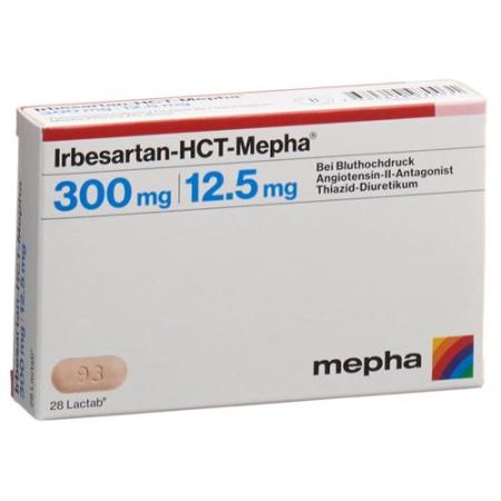 Irbesartan-HCT-Mepha Lactab 300/12.5 98 pcs - PrimeCare Global