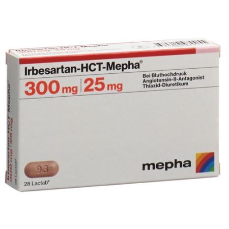 Irbesartan HCT Mepha Lactab 300/25 28 pcs - PrimeCare Global
