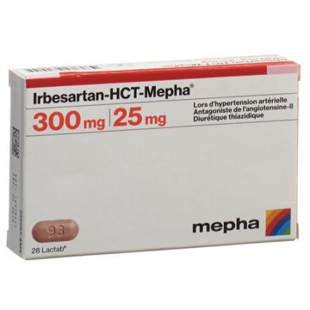 Irbesartan-HCT-Mepha Lactab 300/25 98 pcs - PrimeCare Global