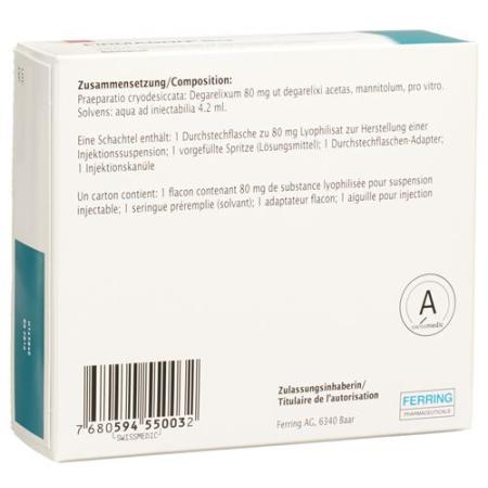 Firmagon dry sub 80 mg with solvent in pre-filled syringe set - PrimeCare Global
