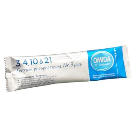 Omida Schuessler Nr3 Ferrum phosphoricum plus powder bag 30 pcs - PrimeCare Global