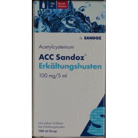 ACC Sandoz cold cough syrup 100 mg/5ml bottle 100 ml - PrimeCare Global