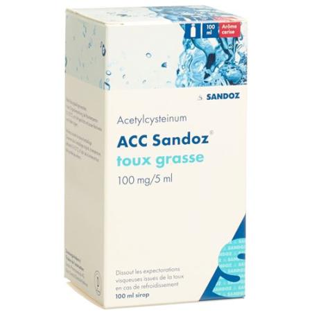 ACC Sandoz cold cough syrup 100 mg/5ml bottle 100 ml - PrimeCare Global