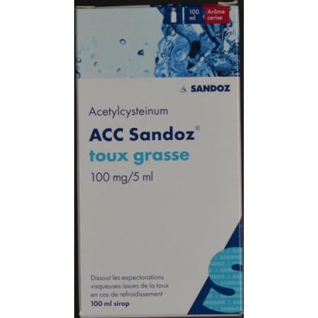 ACC Sandoz cold cough syrup 100 mg/5ml bottle 100 ml - PrimeCare Global