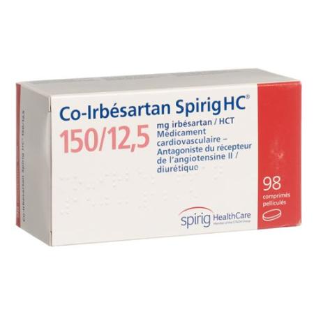 Co-Irbesartan Spirig HC Filmtabl 150/12.5mg 98 pcs - PrimeCare Global