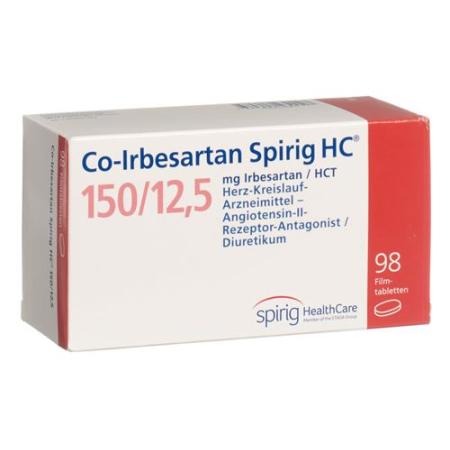 Co-Irbesartan Spirig HC Filmtabl 150/12.5mg 98 pcs - PrimeCare Global