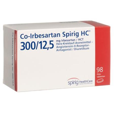 Co-Irbesartan Spirig HC Filmtabl 300/12.5mg 98 pcs - PrimeCare Global