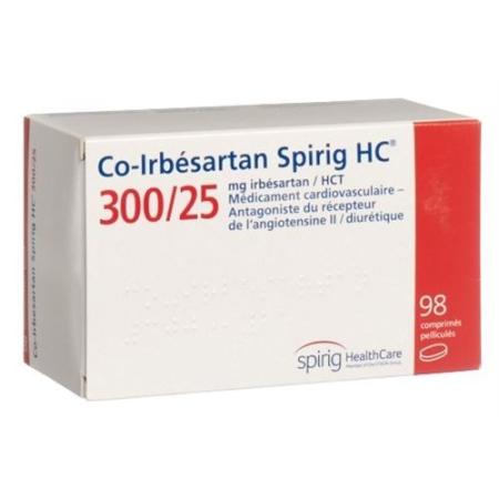 Co-Irbesartan Spirig HC Filmtabl 300/25mg 98 pcs - PrimeCare Global