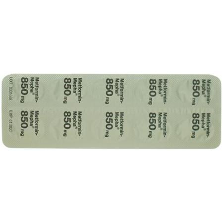Metformin-Mepha Lactab 850 mg 30 pcs - PrimeCare Global