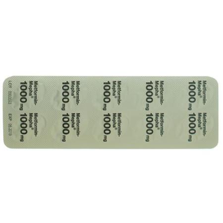 Metformin-Mepha Lactab 1000 mg 120 pcs - PrimeCare Global