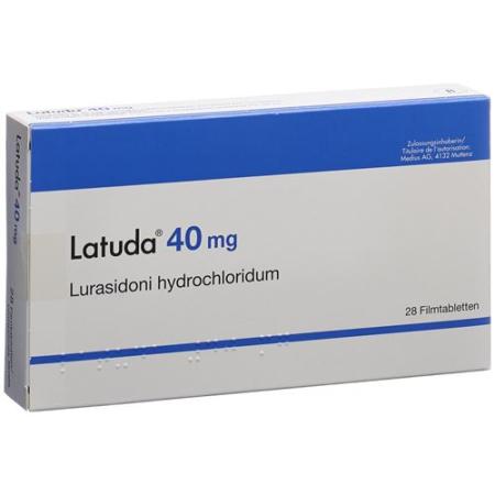 Latuda Filmtablet 40 mg 28 pcs - PrimeCare Global