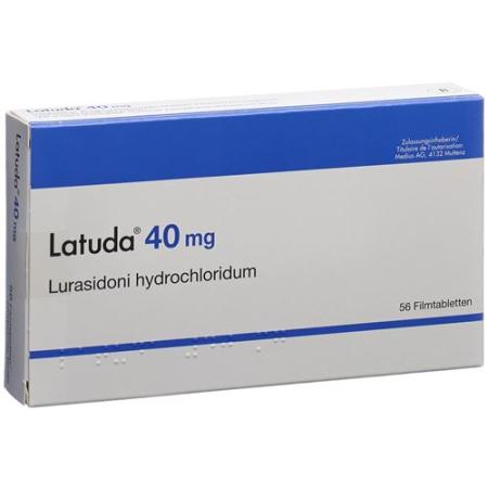 Latuda Filmtablet 40 mg 56 pcs - PrimeCare Global