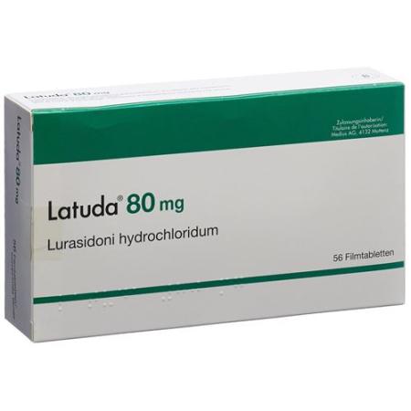 Latuda Filmtablet 80 mg 56 pcs - PrimeCare Global