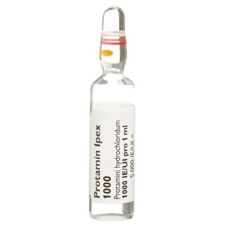 Protamin Ipex Inj L&ouml;s 1000 IU/ml paraben free amp 5 ml - PrimeCare Global