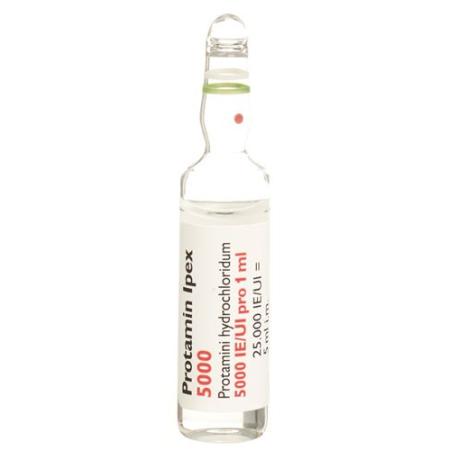 Protamin Ipex Inj L&ouml;s 5000 IU/ml paraben free amp 5 ml - PrimeCare Global