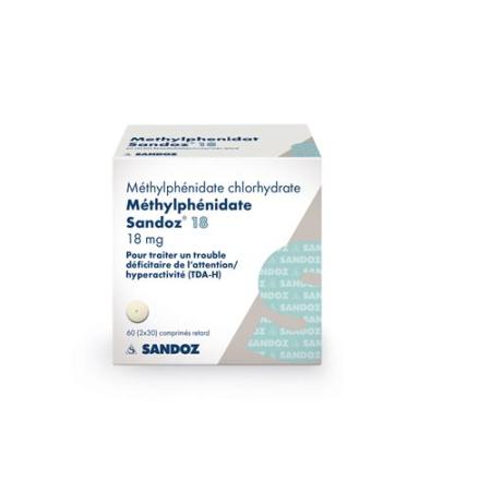 Methylphenidate Sandoz Ret Tabl 18 mg Ds 60 pcs - PrimeCare Global