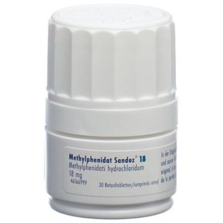 Methylphenidate Sandoz Ret Tabl 18 mg Ds 60 pcs - PrimeCare Global