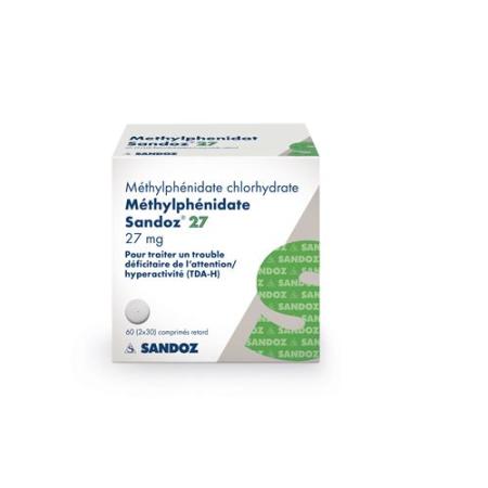 Methylphenidate Sandoz Ret Tabl 27 mg 60 pcs - PrimeCare Global