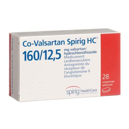CO Valsartan Spirig 160/12.5 28 filmtablets - PrimeCare Global