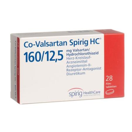 CO Valsartan Spirig 160/12.5 28 filmtablets - PrimeCare Global