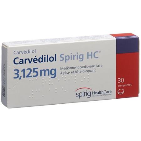 Carvedilol Spirig HC Tabl 3,125 mg 30 pcs - PrimeCare Global