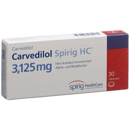 Carvedilol Spirig HC Tabl 3,125 mg 30 pcs - PrimeCare Global