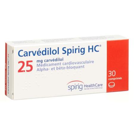 Carvedilol Spirig HC Tabl 25 mg 30 pcs - PrimeCare Global