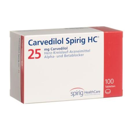Carvedilol Spirig HC Tabl 25 mg 100 pcs - PrimeCare Global