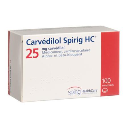 Carvedilol Spirig HC Tabl 25 mg 100 pcs - PrimeCare Global