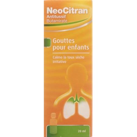 NeoCitran cough suppressant drops 5 mg/ml child drip bottle 20 ml - PrimeCare Global