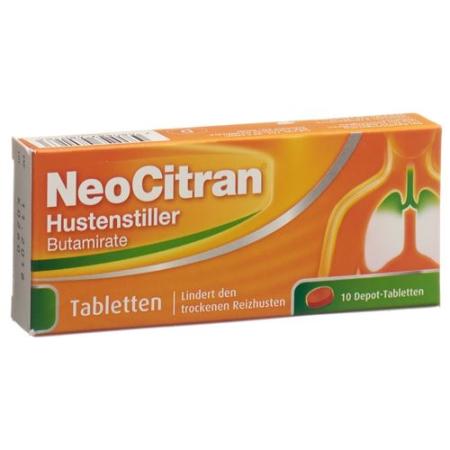 NeoCitran cough suppressant depot tabl 50 mg 10 pcs - PrimeCare Global