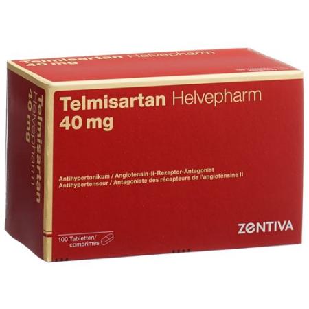 Telmisartan Helvepharm Tabl 40 mg 100 pcs - PrimeCare Global
