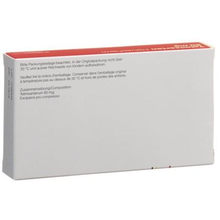Telmisartan Helvepharm Tabl 80 mg 30 pcs - PrimeCare Global