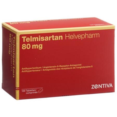 Telmisartan Helvepharm Tabl 80 mg 100 pcs - PrimeCare Global