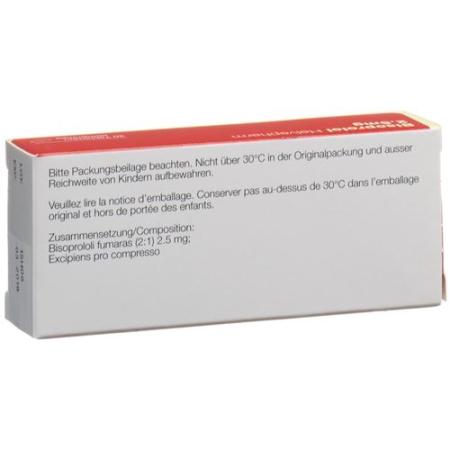 Bisoprolol Helvepharm Tabl 2.5 mg 30 pcs - PrimeCare Global