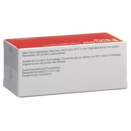 Bisoprolol Helvepharm Tabl 2.5 mg 100 pcs - PrimeCare Global