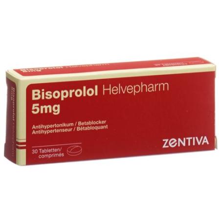 Bisoprolol Helvepharm Tabl 5 mg 30 pcs - PrimeCare Global