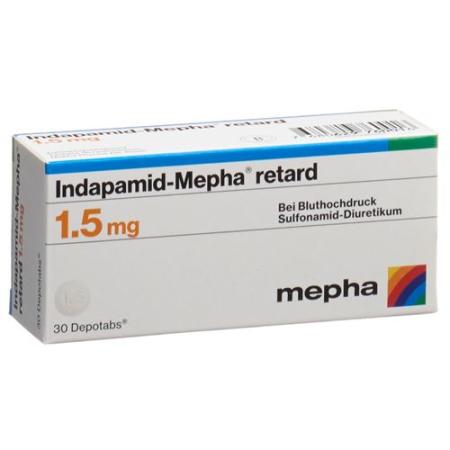 Indapamid-Mepha retard Depotabs 1.5 mg 30 pieces - PrimeCare Global