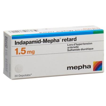 Indapamid-Mepha retard Depotabs 1.5 mg 90 pieces - PrimeCare Global