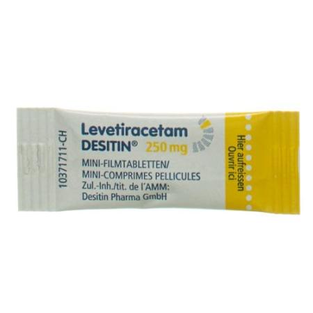 Levetiracetam DESITIN Minipacks of Mini Film-Coated Tablets 250mg Bt - PrimeCare Global