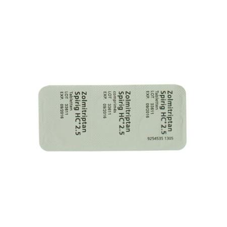Zolmitriptan Spirig HC Tabl 2.5 mg 6 pcs - PrimeCare Global