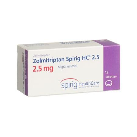 Zolmitriptan Spirig HC Tabl 2.5 mg 12 pcs - PrimeCare Global