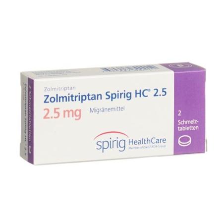 Zolmitriptan Spirig HC Melting Tab 2.5 mg 2 pc - PrimeCare Global
