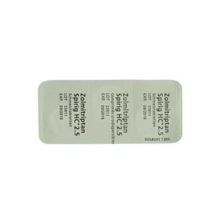 Zolmitriptan Spirig HC Melting Tab 2.5 mg 2 pc - PrimeCare Global