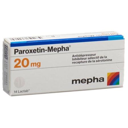 Paroxetine-Mepha Lactab 20 mg 98 pcs - PrimeCare Global