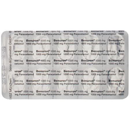 Ben-u-ron Tabl 1000 mg 20 pcs - PrimeCare Global