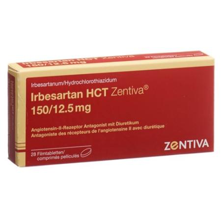 Irbesartan HCT Zentiva Filmtabl 150/12.5mg 28 pcs - PrimeCare Global