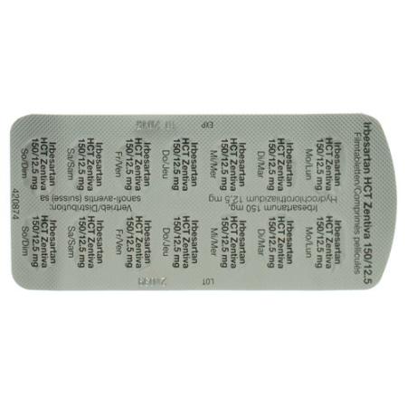 Irbesartan HCT Zentiva Filmtabl 150/12.5mg 28 pcs - PrimeCare Global
