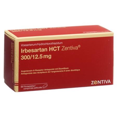 Irbesartan HCT Zentiva Filmtabl 300/12.5mg 98 pcs - PrimeCare Global