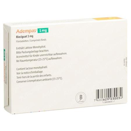 Adempas film tablets 1 mg 42 pcs - PrimeCare Global